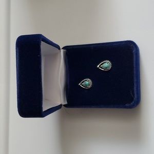 Montana Silversmith Earrings Touch Of Turquoise Teardrop